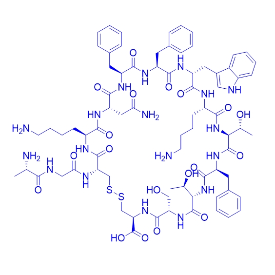 D-Trp8,D-Cys14]-Somatostatin-14/61950-59-2/生长抑素合成类似物多肽D-Trp8,D-Cys14]-Somatostatin-14