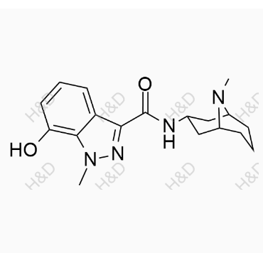 7-hydroxy-1-methyl-N-((1R,3r,5S)-9-methyl-9-azabicyclo[3.3.1]nonan-3-yl)-1H-indazole-3-carboxamide	盐酸格拉司琼杂质M	133841-15-3