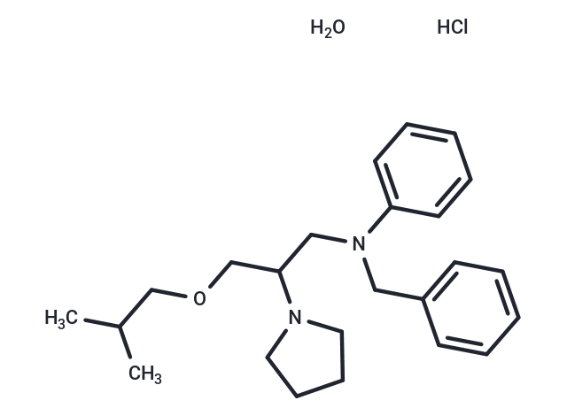 化合物 Bepridil hydrochloride hydrate|T62243|TargetMol