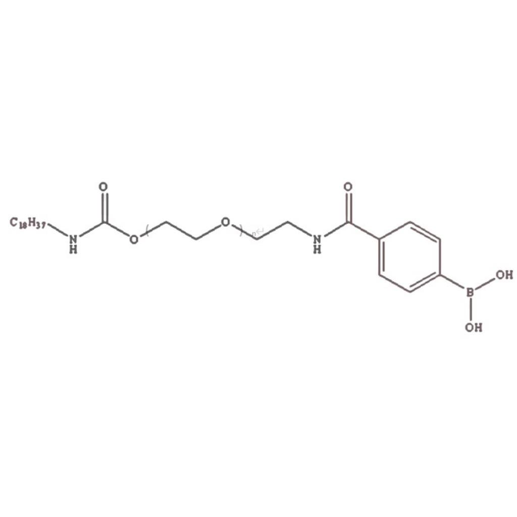 C18-PEG-PBA，C18-PEG2000-苯硼酸，一种合成的三组分聚合物