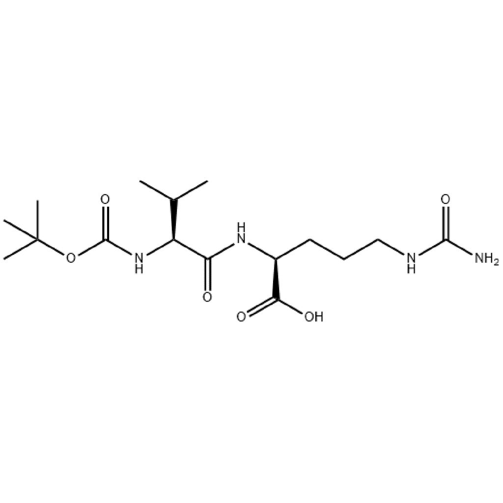 (S)-2-((S)-2-((叔丁氧基羰基)氨基)-3-甲基丁酰胺基)-5-脲基戊酸 870487-08-4