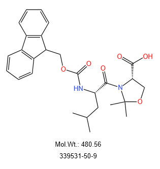 (4S)-3-[(2S)-2-[[芴甲氧羰基]氨基]-4-甲基-1-氧代戊基]-2,2-二甲基-4-恶唑烷羧酸 339531-50-9