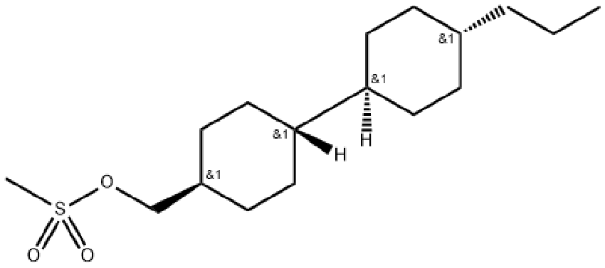 (反式,反式)-4'-丙基-[1,1'-联环己烷]-4-甲醇甲烷磺酸酯 1215227-72-7