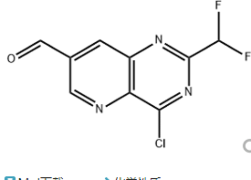 4-氯-2-(二氟甲基)吡啶并[3,2-D]嘧啶-7-甲醛