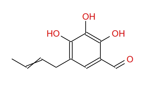 5-(2-丁烯基)-2,3,4-三羟基苯甲醛