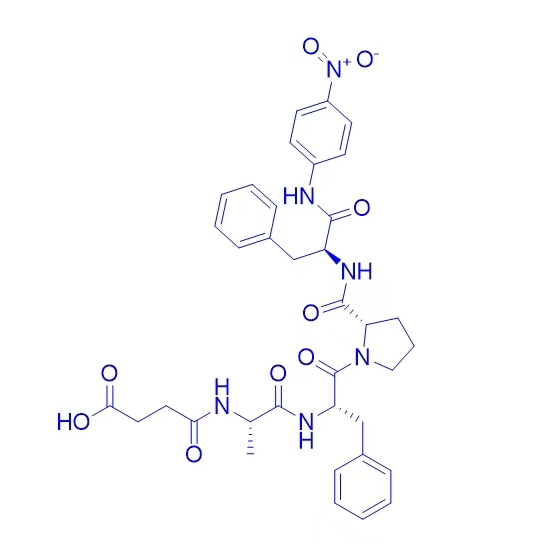 Suc-Ala-Phe-Pro-Phe-pNA/128802-73-3/底物多肽Suc-Ala-Phe-Pro-Phe-pNA