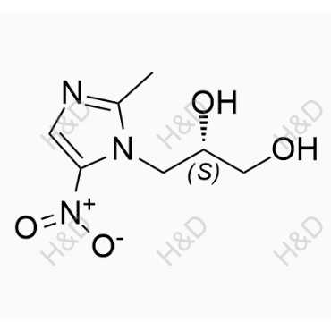 (S)-3-(2-methyl-5-nitro-1H-imidazol-1-yl)propane-1,2-diol	奥硝唑杂质33	1064004-83-6