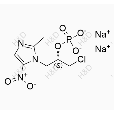 sodium (S)-1-chloro-3-(2-methyl-5-nitro-1H-imidazol-1-yl)propan-2-yl phosphate	奥硝唑杂质34(二钠盐)