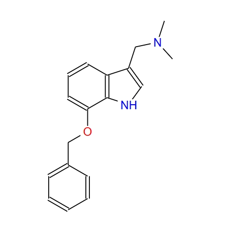 7-苄氧基-3-(二甲基氨甲基)吲哚