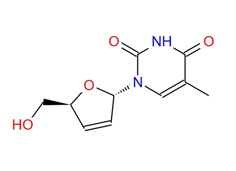 1-(2,3-二脱氧-a-D-甘油基-戊-2-烯呋喃基)胸腺嘧啶