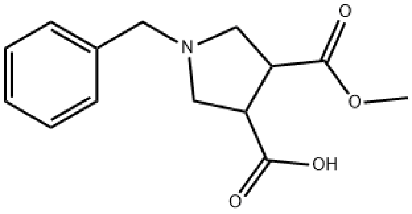 1-苄基-4-(甲氧羰基)吡咯烷-3-羧酸 474317-64-1