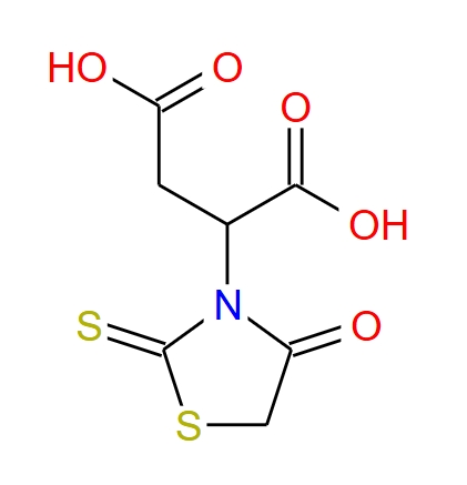 2-(4-氧代-2-硫代噻唑烷-3-基)琥珀酸