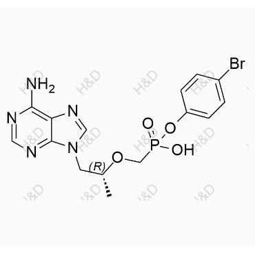 替诺福韦杂质77	4-bromophenyl hydrogen ((((R)-1-(6-amino-9H-purin-9-yl)propan-2-yl)oxy)methyl)phosphonate