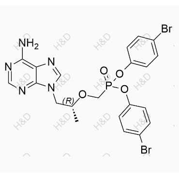 替诺福韦杂质79	(R)-bis(4-bromophenyl) (((1-(6-amino-9H-purin-9-yl)propan-2-yl)oxy)methyl)phosphonate