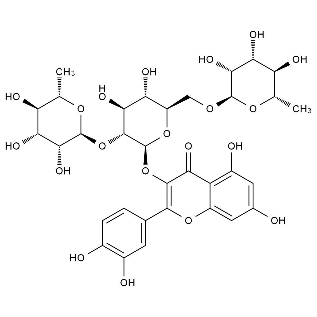 CATO_槲皮素-3-O-（2G-a-L-鼠李糖基）-芸香糖苷_55696-57-6_97%