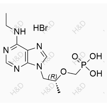 替诺福韦杂质102(氢溴酸盐)	(R)-(((1-(6-(ethylamino)-9H-purin-9-yl)propan-2-yl)oxy)methyl)phosphonic acid hydrobromide