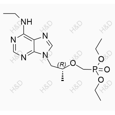 替诺福韦杂质126	(R)-diethyl (((1-(6-(ethylamino)-9H-purin-9-yl)propan-2-yl)oxy)methyl)phosphonate