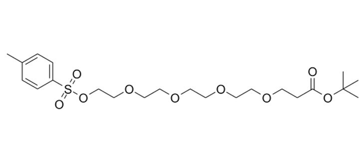 581065-94-3，Tos-PEG5-t-butyl ester，对甲苯磺酸酯-五聚乙二醇-丙酸叔丁酯