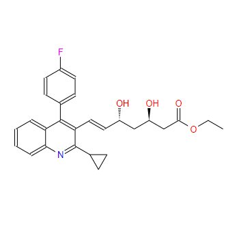 （3R,5R,6E）-7-[2-环丙基-4-（4-氟苯基）-3-喹啉基]-3，5-二羟基-6-庚烯酸乙酯（N11 3R,5R）