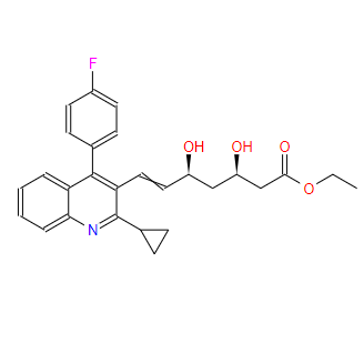 (E)-3,5-二羟基-7-[2-环丙基-4-(4-氟苯基)-3-喹啉基]庚-6-烯酸乙酯