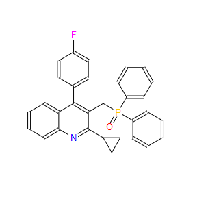 2-环丙基-4-(4-氟苯基)-喹啉-2-苯基氧磷