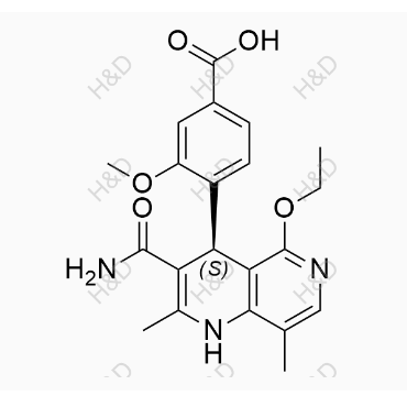 非奈利酮杂质61	(S)-4-(3-carbamoyl-5-ethoxy-2,8-dimethyl-1,4-dihydro-1,6-naphthyridin-4-yl)-3-methoxybenzoic acid