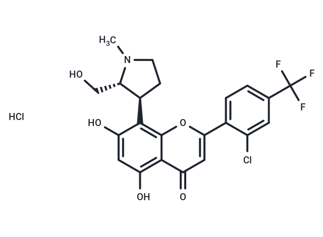 化合物 Voruciclib hydrochloride|T13309|TargetMol