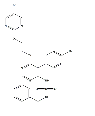 N-[5-(4-溴苯基)-6-[2-[(5-溴-2-嘧啶基)氧基]乙氧基]-4-嘧啶基]-N'-(苯基甲基)磺酰胺