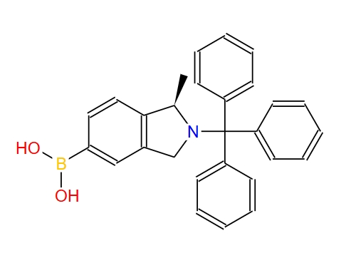 (R)-1-甲基-2-三苯甲基-2,3-二氢-1H-5-异吲哚硼酸