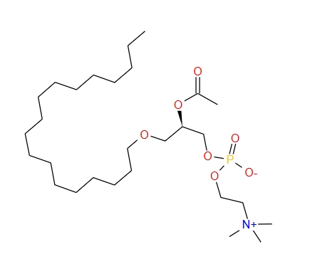 1-O-十八烷基-2-乙酰基-sn-甘油-3-磷酸胆碱