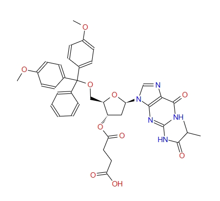 N2-异丁酰基-5'-O-(4,4'-二甲氧基三苯甲基)-2'-脱氧鸟苷-3'-O-琥珀酸