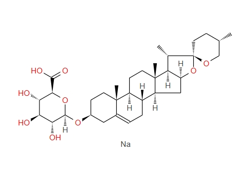 薯蓣皂苷元-3-O-Β-D-葡萄糖醛酸钠