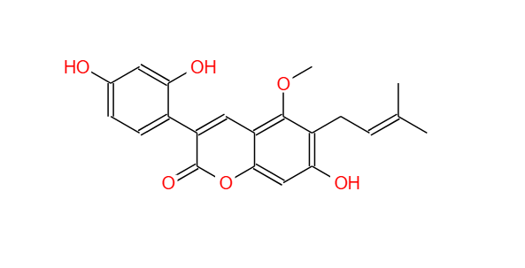 甘草香豆素,94805-82-0,Glycycoumarin，天然产物，中药对照品。