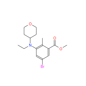 5-溴-3-(乙基(四氢-2H-吡喃-4-基)氨基)-2-甲基苯甲酸甲酯