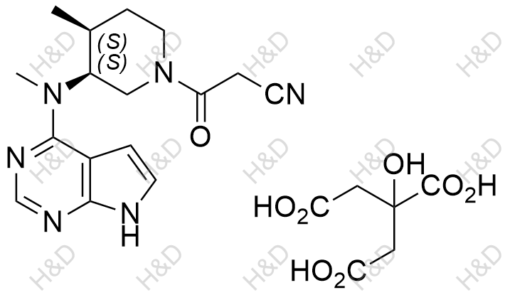 Tofacitinib Impurity C（Citrate)	托法替尼杂质C（枸橼酸盐）	2174011-55-1