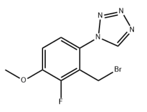 1-(2-(bromomethyl)-3-fluoro-4-methoxyphenyl)-1H-tetrazole