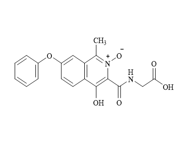 [(1-甲基-4-羟基-7-苯氧基异喹啉-3-羰基)氨基]乙酸-2-氮氧化物