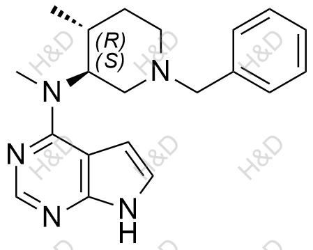 N-((3S,4R)-1-benzyl-4-methylpiperidin-3-yl)-N-methyl-7H-pyrrolo[2,3-d]pyrimidin-4-amine	托法替尼杂质21