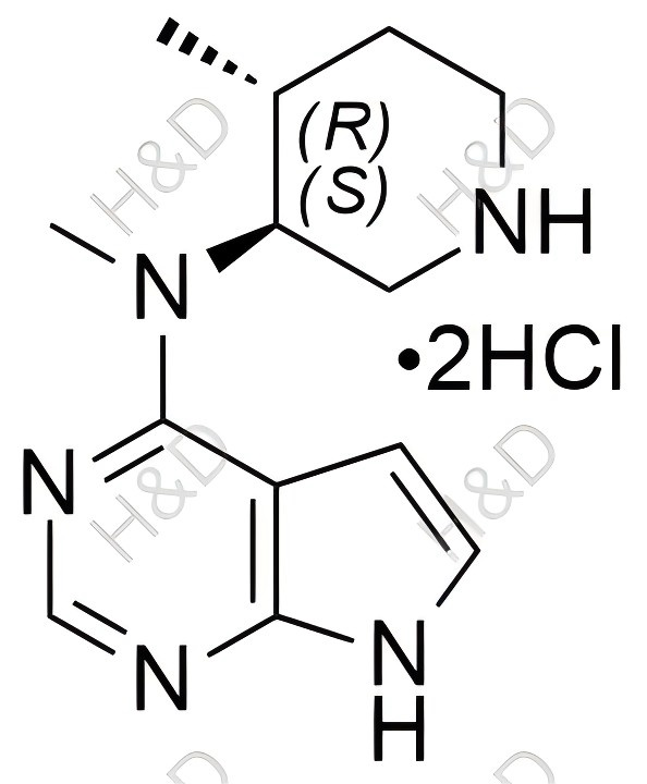 N-methyl-N-((3S,4R)-4-methylpiperidin-3-yl)-7H-pyrrolo[2,3-d]pyrimidin-4-amine hydrochloride	托法替尼杂质23