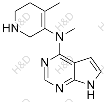 N-methyl-N-(4-methyl-1,2,5,6-tetrahydropyridin-3-yl)-7H-pyrrolo[2,3-d]pyrimidin-4-amine	托法替尼杂质90