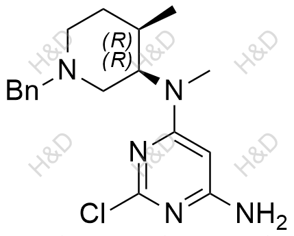 N4-((3R,4R)-1-benzyl-4-methylpiperidin-3-yl)-2-chloro-N4-methylpyrimidine-4,6-diamine	托法替尼杂质95