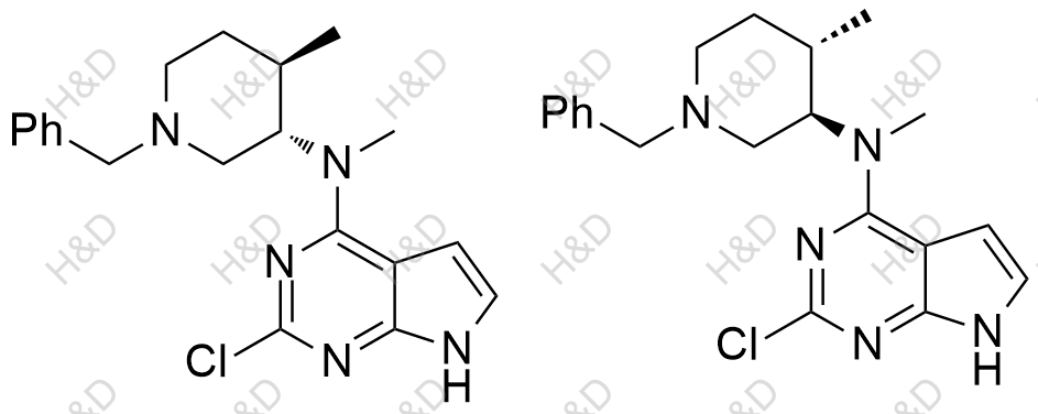 N-((3RS,4SR)-1-benzyl-4-methylpiperidin-3-yl)-2-chloro-N-methyl-7H-pyrrolo[2,3-d]pyrimidin-4-amine	托法替尼杂质97