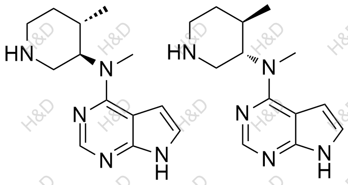 N-methyl-N-((3RS,4SR)-4-methylpiperidin-3-yl)-7H-pyrrolo[2,3-d]pyrimidin-4-amine	托法替尼杂质113