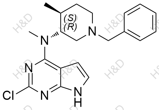 N-((3R,4S)-1-benzyl-4-methylpiperidin-3-yl)-2-chloro-N-methyl-7H-pyrrolo[2,3-d]pyrimidin-4-amine	托法替尼杂质118