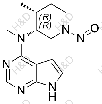 N-methyl-N-((3R,4R)-4-methyl-1-nitrosopiperidin-3-yl)-7H-pyrrolo[2,3-d]pyrimidin-4-amine	托法替尼杂质144