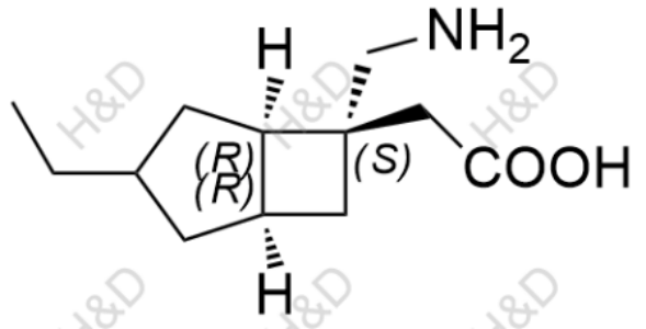 2-((1R,5R,6S)-6-(aminomethyl)-3-ethylbicyclo[3.2.0]heptan-6-yl)acetic acid	米诺巴林杂质37	