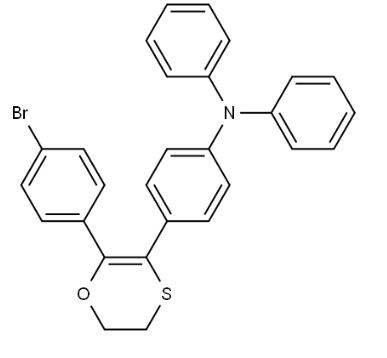 Benzenamine, 4-[2-(4-bromophenyl)-5,6-dihydro-1,4-oxathiin-3-yl]-N,N-diphenyl-