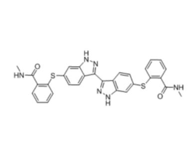 2,2'-（1H，1'-H-[3，3'-双吲唑]-6，6'-二基双（磺胺二基））双（N-甲基苯甲酰胺）