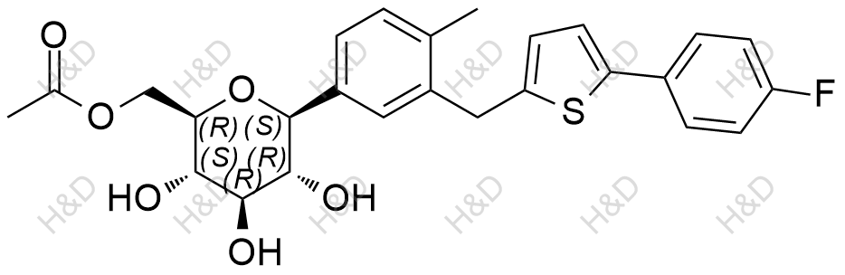 Canagliflozin Monoacetyl Impurity	卡格列净单乙酰杂质	2146135-87-5