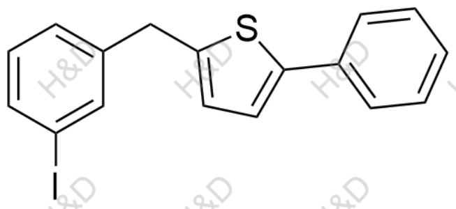 2-(3-iodobenzyl)-5-phenylthiophene	卡格列净杂质53	